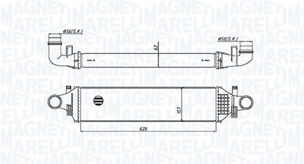 Охолоджувач наддувального повітря, Magneti Marelli 351319205420