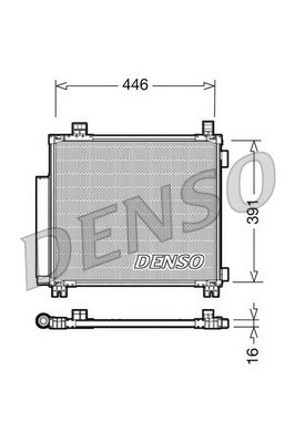 DENSO kondenzátor, klíma DCN50045
