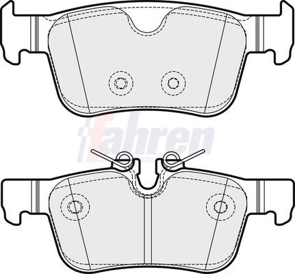 Fahren Brake Pad Set, disc brake FBP3885