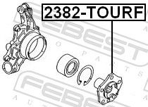 Маточина колеса, Febest 2382-TOURF