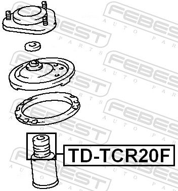 FEBEST TD-TCR20F Rubber Buffer, suspension