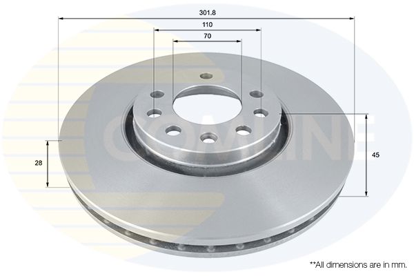 Comline Brake Disc ADC1115V