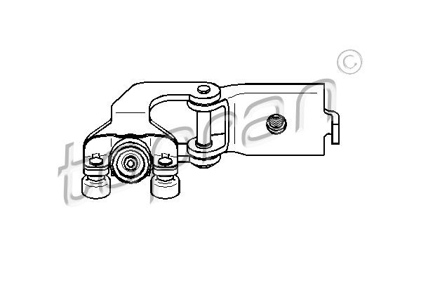 Роликова напрямна, розсувні двері, Topran 111446