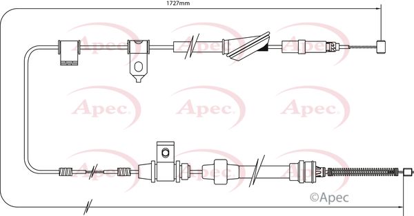 APEC Cable Pull, parking brake CAB1388