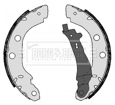 Комплект гальмівних колодок, Borg & Beck BBS6286