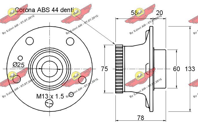 AUTOKIT 01.189 Rato guolio komplektas
