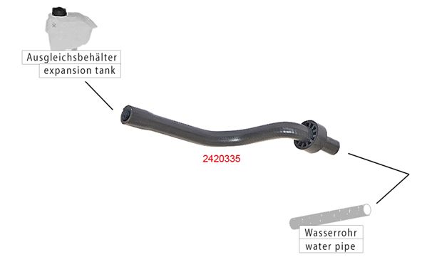 METZGER AUTOTEILE 2420335 Radiator Hose