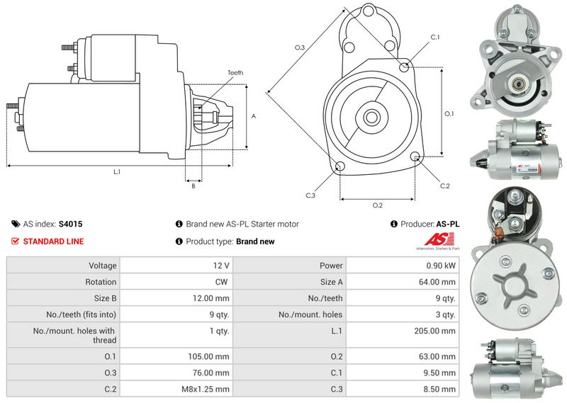 AS-PL S4015 Starter
