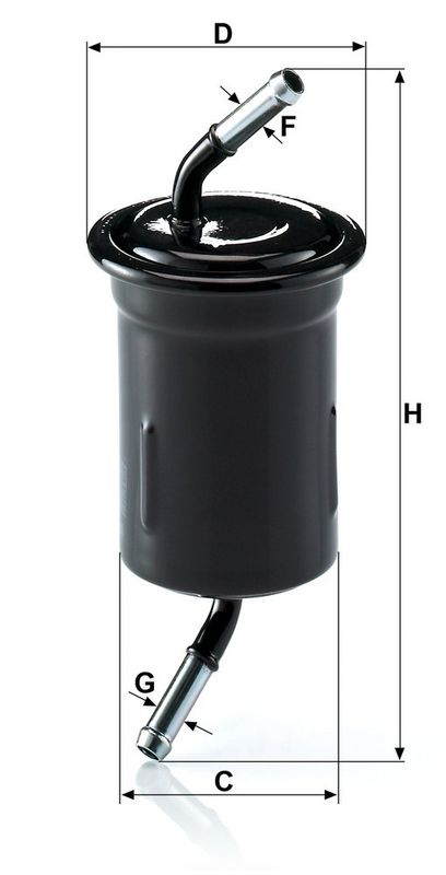Filtru combustibil WK 614/9 MANN-FILTER
