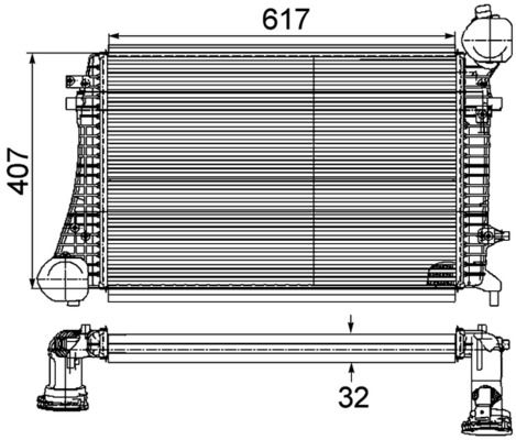 MAHLE CI 167 000P Charge Air Cooler