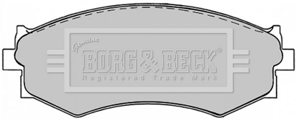 BORG & BECK fékbetétkészlet, tárcsafék BBP1240
