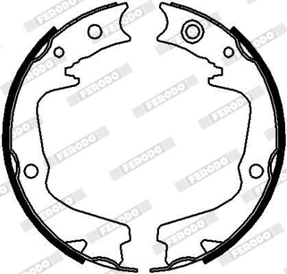FERODO FSB4112 Brake Shoe Set, parking brake