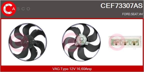 VENTILATOR RADIATOR CASCO CEF73307AS
