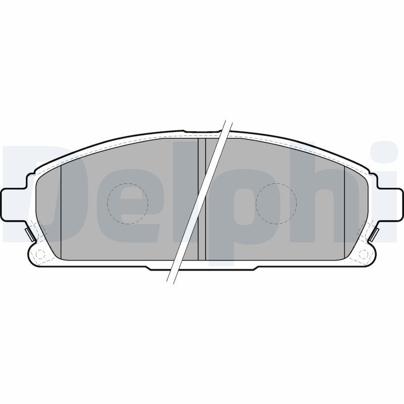 DELPHI LP1659 Колодки гальмівні (передні) Nissan X-Trail 01-13/Pathfinder 95-05 (Sumitomo)