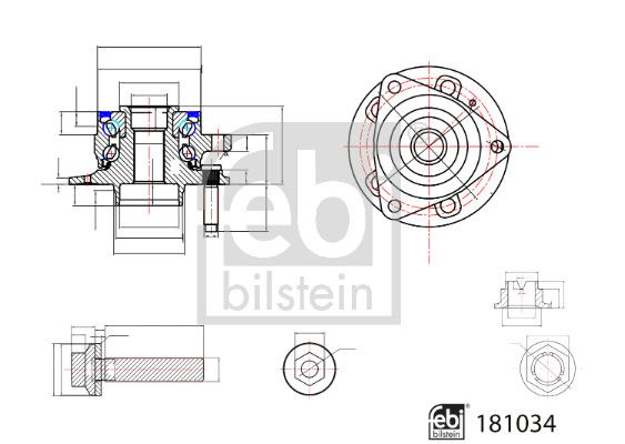 FEBI BILSTEIN kerékcsapágy készlet 181034