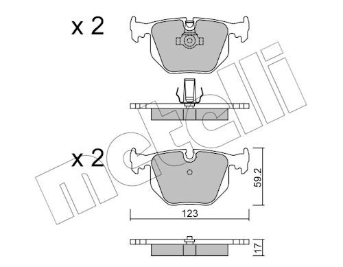 Plaquettes+de+frein+à+disque METELLI 22-0560-0