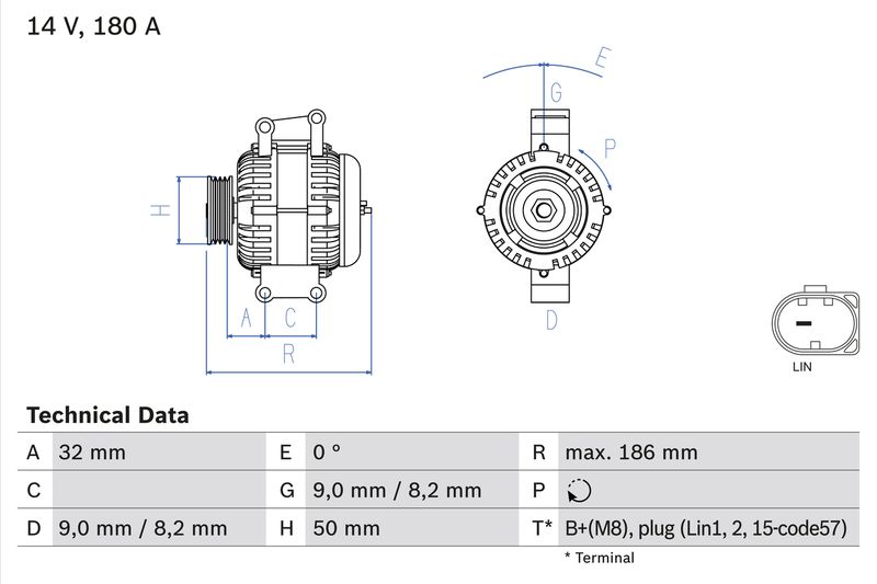 BOSCH generátor 0 986 084 590