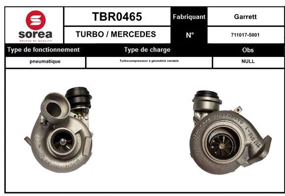 Compresor,sistem de supraalimentare TBR0464 EAI