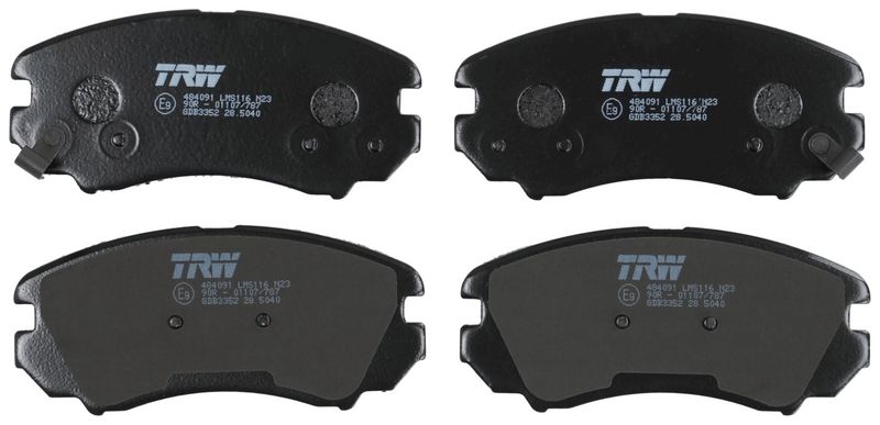 TRW GDB3352 Brake Pad Set, disc brake