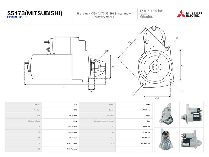 Prekė atitinka OEM kodą: M0TD1371ZE