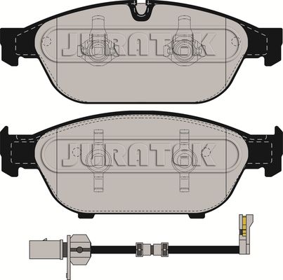 JURATEK fékbetétkészlet, tárcsafék JCP8001