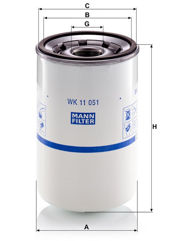 Kütusefilter, MANN-FILTER WK 11 051