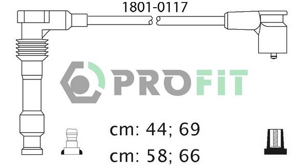 Комплект проводів високої напруги, Profit 1801-0117