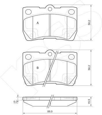 1-GNC R-1420 - Brake Pad Set, disc brake