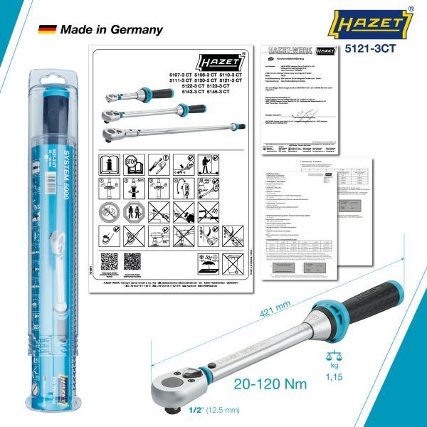HAZET 5121-3CT Torque Wrench