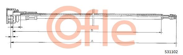 Трос привода спідометра, Cofle S31102