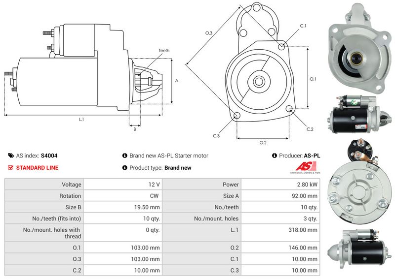 AS-PL S4004 Starter