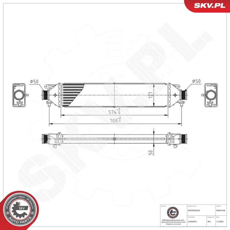 Prekės atitinka OEM kodą: 51783791