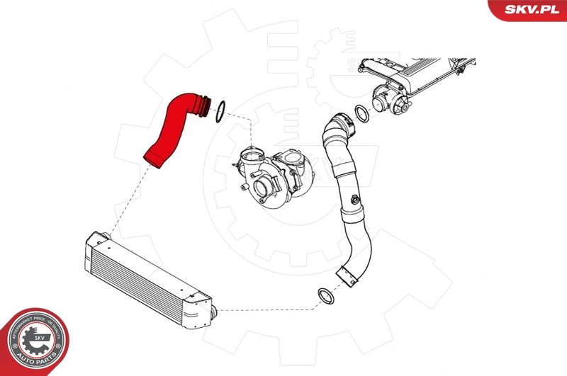 ESEN SKV 24SKV693 Charge Air Hose
