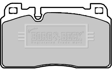 Комплект гальмівних накладок, дискове гальмо, Borg & Beck BBP2382