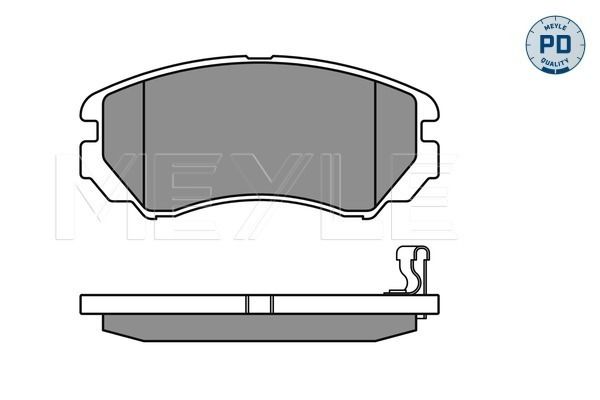 MEYLE 025 238 9116/PD Brake Pad Set, disc brake