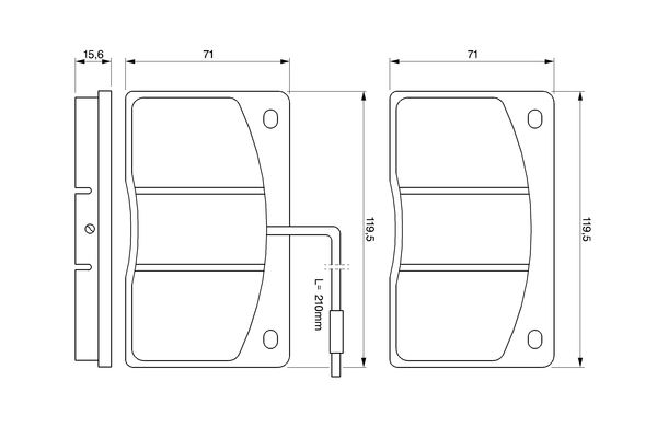 BOSCH 0 986 460 932 Brake Pad Set, disc brake