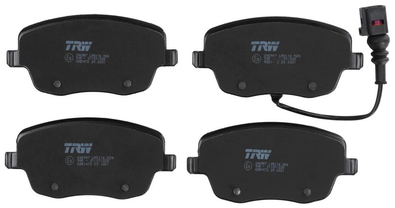 TRW GDB1472 Комплект гальмівних накладок, дискове гальмо