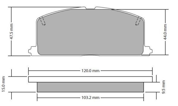 FREMAX fékbetétkészlet, tárcsafék FBP-0303