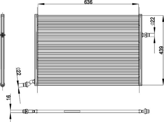 MAHLE CIR 26 000P Low Temperature Cooler, charge air cooler