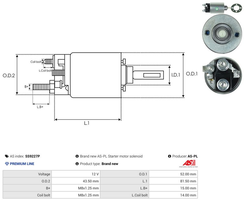 This part match OEM code: XS6U-11390-AA