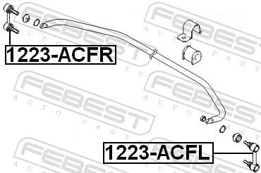 FEBEST 1223-ACFR Link/Coupling Rod, stabiliser bar