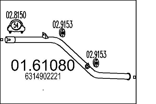 MTS hátsó hangtompító 01.61080