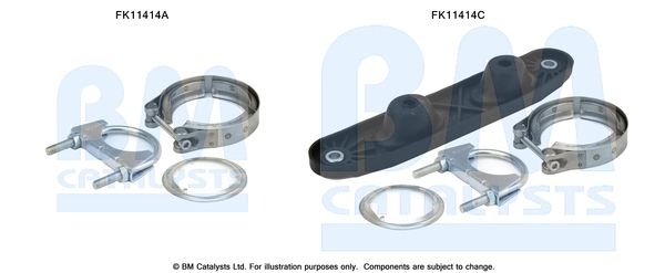 BM CATALYSTS Szerelőkészlet, korom/részecskeszűrő FK11414