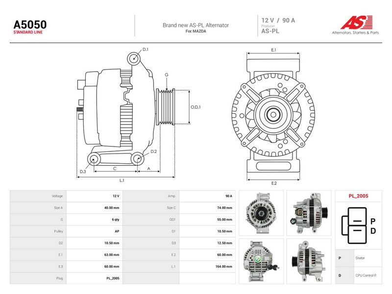 Generaator, AS-PL A5050