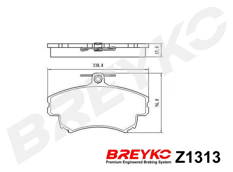 DAVID VASCO Z1313 Brake Pad Set, disc brake