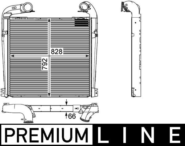 Product Image - Intercooler, inlaatluchtkoeler - CI143000P - MAHLE