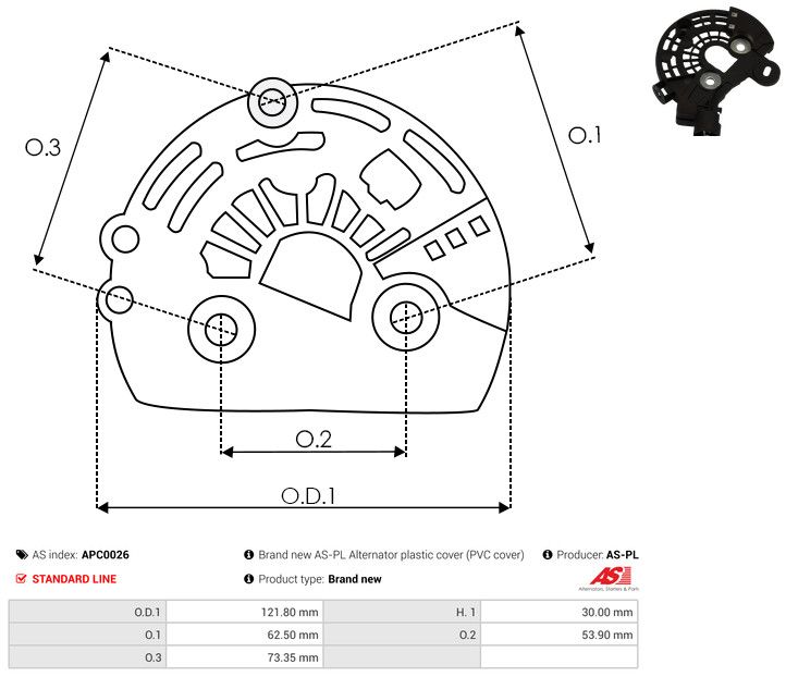 Kaitsekate, generaator, AS-PL APC0026