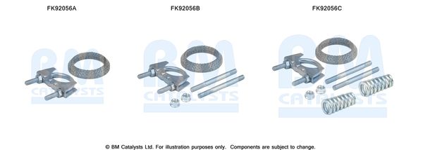 BM CATALYSTS szerelőkészlet, katalizátor FK92056