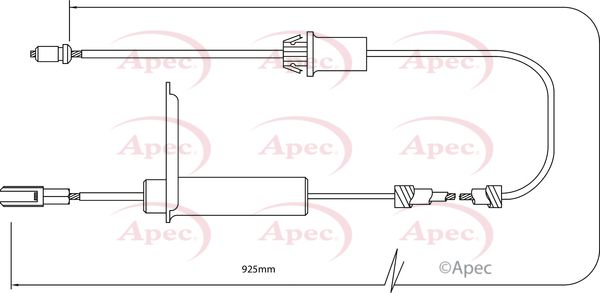 APEC Cable Pull, parking brake CAB1281