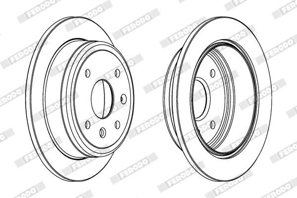 FERODO DDF1606 Brake Disc